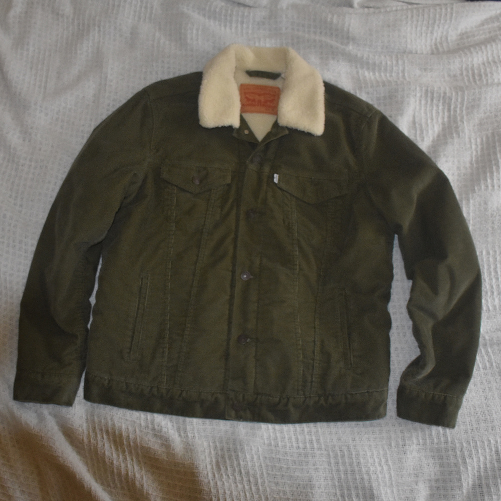 Levi's Corduroy Sherpa Trucker Jacket - Mens M